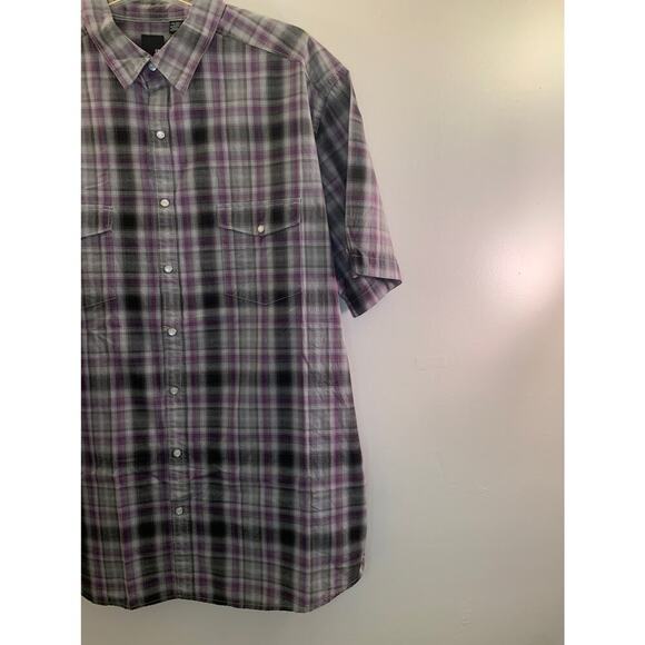 JF J FERRAR Men’s Snap Button Short Sleeve Shirt / Size: 2XLT - Picture 5 of 8
